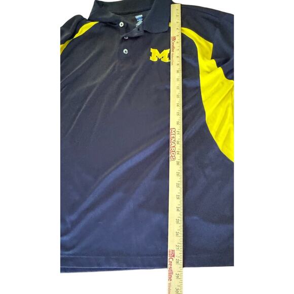 Michigan Large Men's NCAA Polo Embroidered Golf/Polo Shirt Wolverines READ - Picture 3 of 7